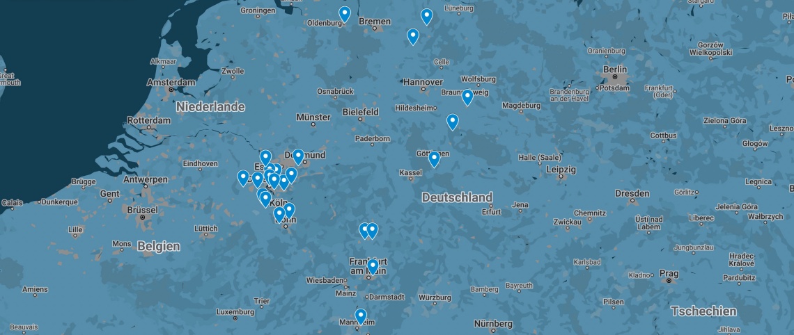 Eine Karte unserer Mitglieder Herkunft Eine Karte unserer Mitglieder Herkunft